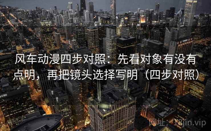 风车动漫四步对照：先看对象有没有点明，再把镜头选择写明（四步对照）